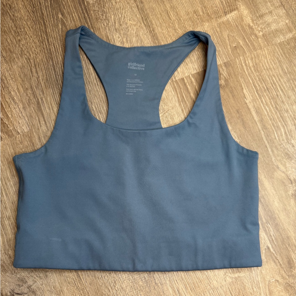 Girlfriend Collective Laguna Blue Sports Bra